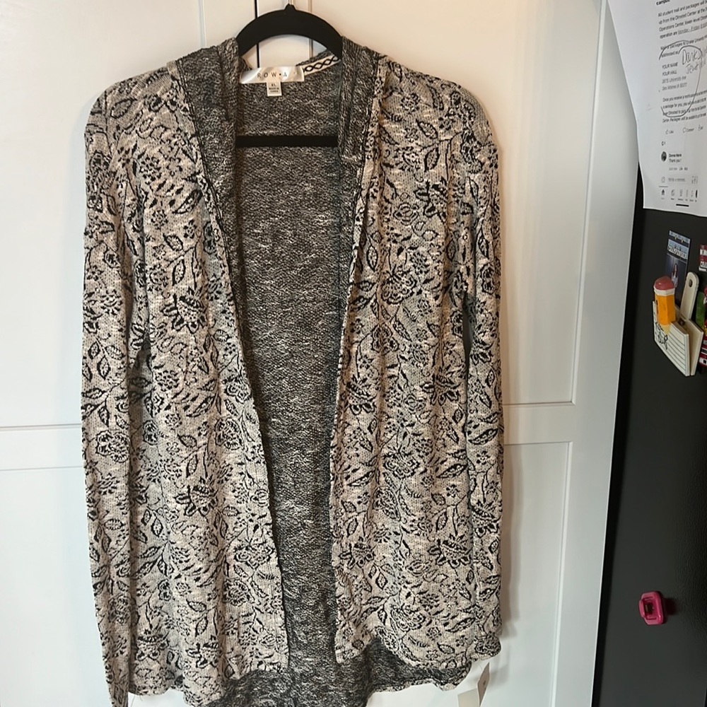 ROW A soft cardigan with hood